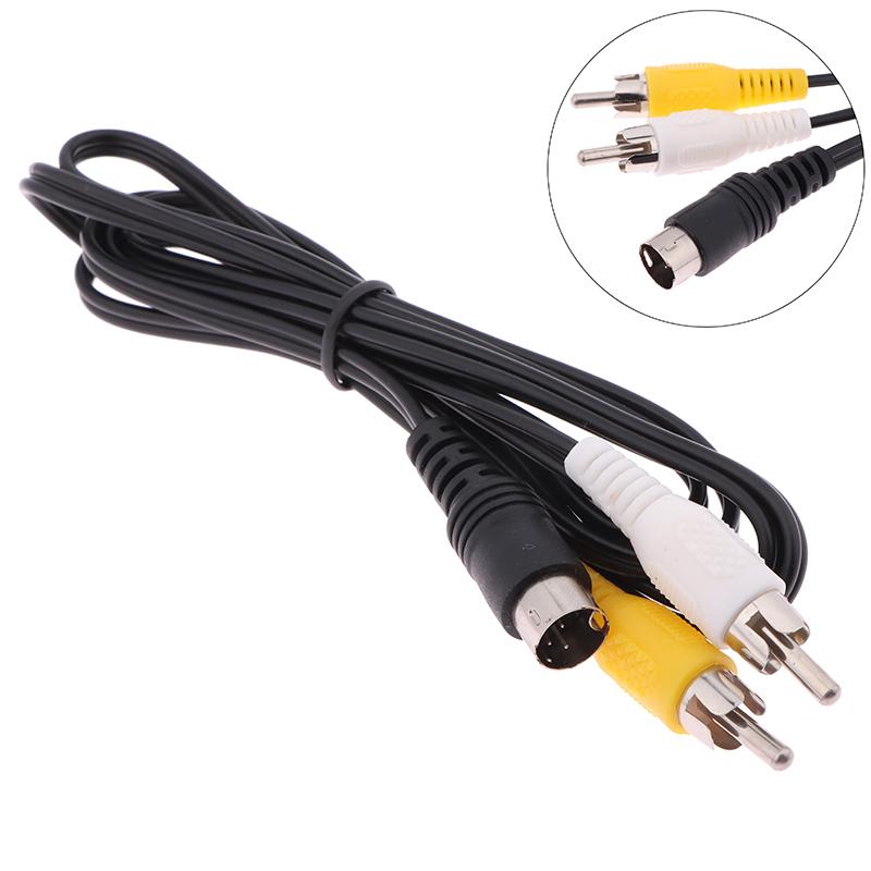 1Pc For Sega 2/3 Av Rca Connection Cord Wire For Sega Ii/Md 1.5M 3Pin Game Audio Video Av Stereo Composite Cable