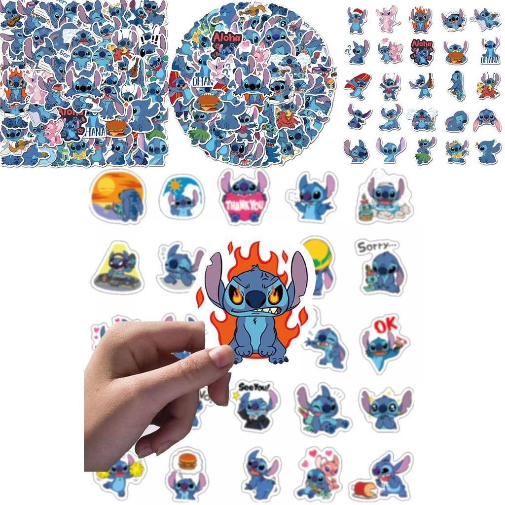 Barevné 50ks Lilo Stitch Samolepky Ideální Pro Dekoraci Notebooku A Skateboardu