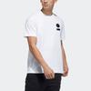 adidas T Shirts Men's White Crew Neck Moderate Straight Fit GP0855
