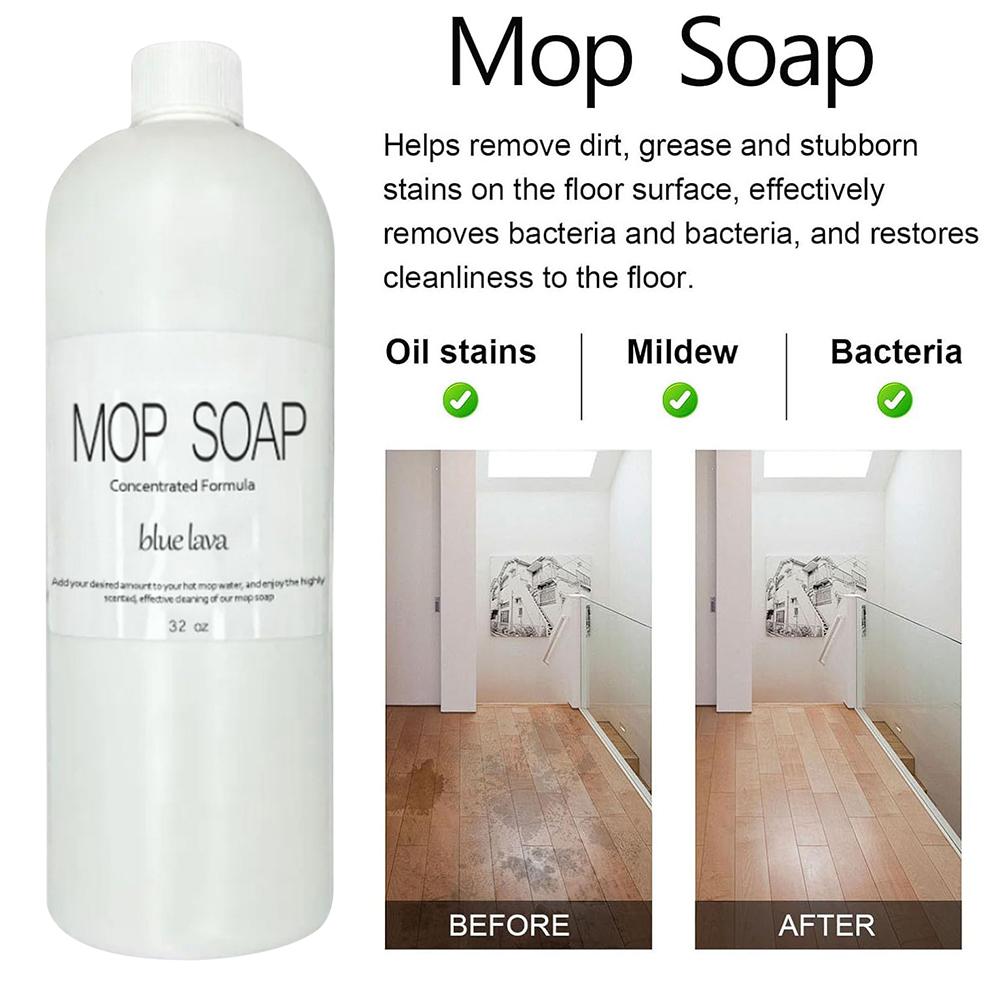 32oz Mop Soap Floor Cleaning Solution Mop Cleaning Soap Pet-friendly Mop Cleaner Soap for Home Multi-purpose Cleaner Liquid
