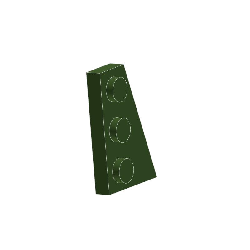 50pcs Puzzle Particle 43722 Wedge 3x2 Right Building Blocks Plate Board Brick Educational Toys Birthday Gifts Dropshipping