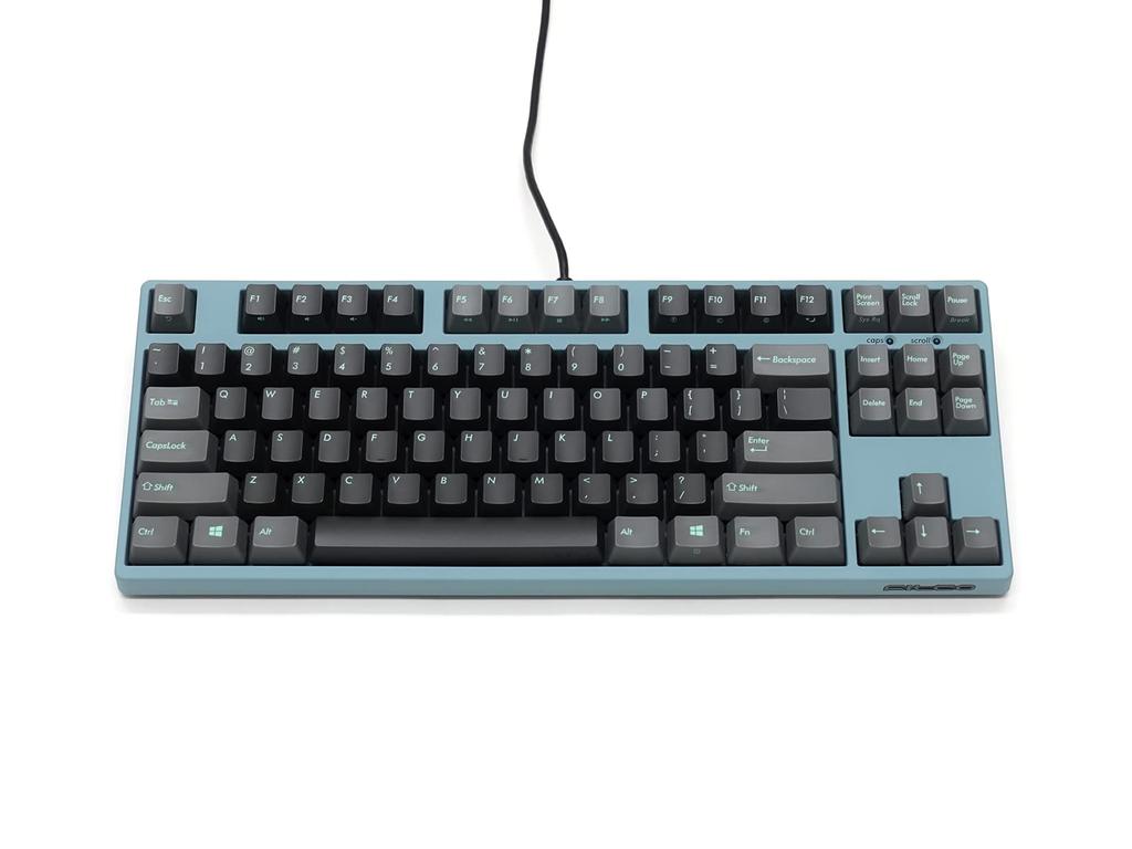 FILCO Majestouch 2SC Tenkeyless English Layout CHERRY MX Brown Axis Asagi PBT 2 Color Molded 2 Tone Color Key Caps 3 Red Key Locks FKBN87M/ECSP2AG-RKL