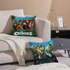 Cute The C-CroodsS Pillow Case Comfort Sofa Bed Silky elegant Invisible zipper Decorative cushion cover