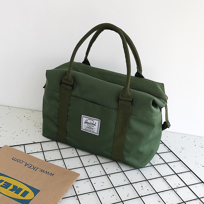 

Женская дорожная сумка из ткани Оксфорд: Легкая сумка большой вместимости для ручек тележки, идеально подходит для коротких поездок или в качестве корпоративного подарка. зелёный