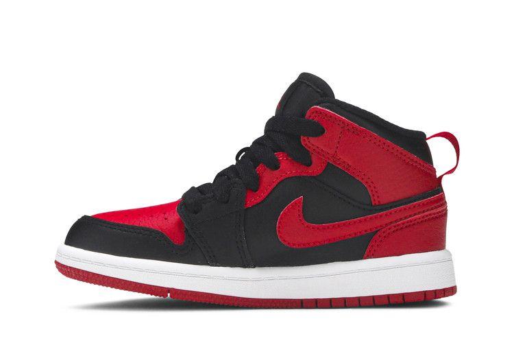 Kids' Sneakers Nike Jordan 1 Mid Banned (2020) (PS) Black/University Red-Black-White