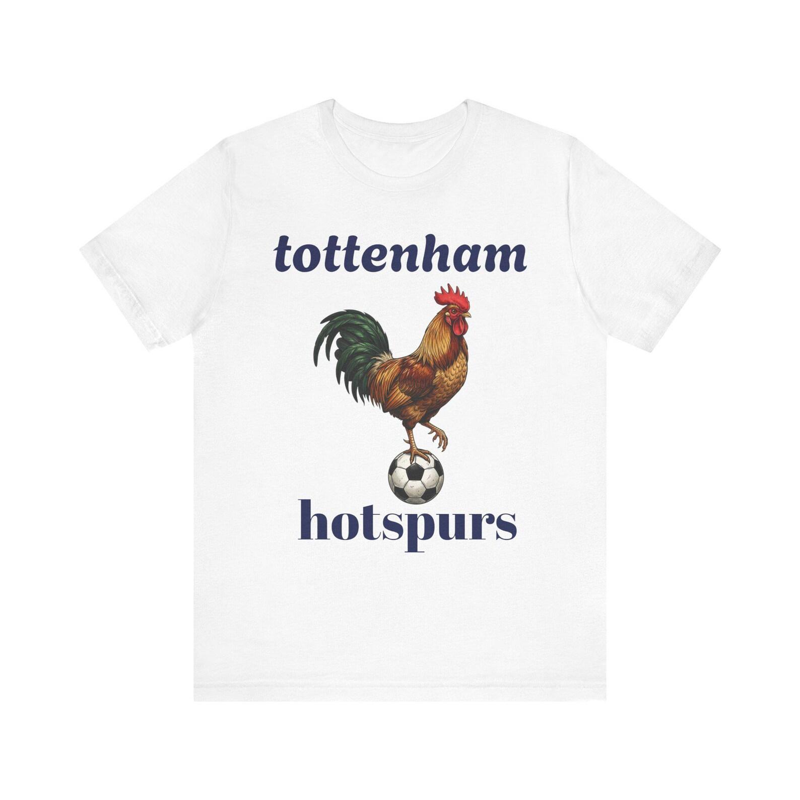 Tottenham Hotspur Cockerel Parody T-Shirt, Soccer Fan Humor Tee S