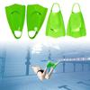 Silicone Comfortable Swimming Fins Swim Training Fins Travel Size Flippers Training Short Flippers for Teen Adult