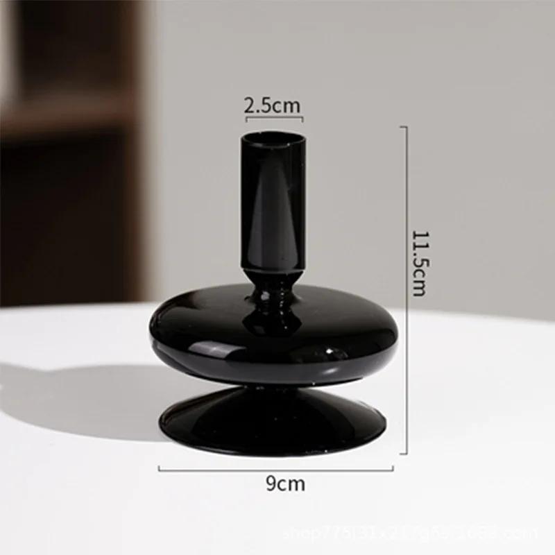 Französische Kerzenständer-Dekoration, romantische Wohnkultur, Kerzenhalter, Hochzeitsdekorationen, Wohnzimmer-Desktop-Dekoration, Glasvase