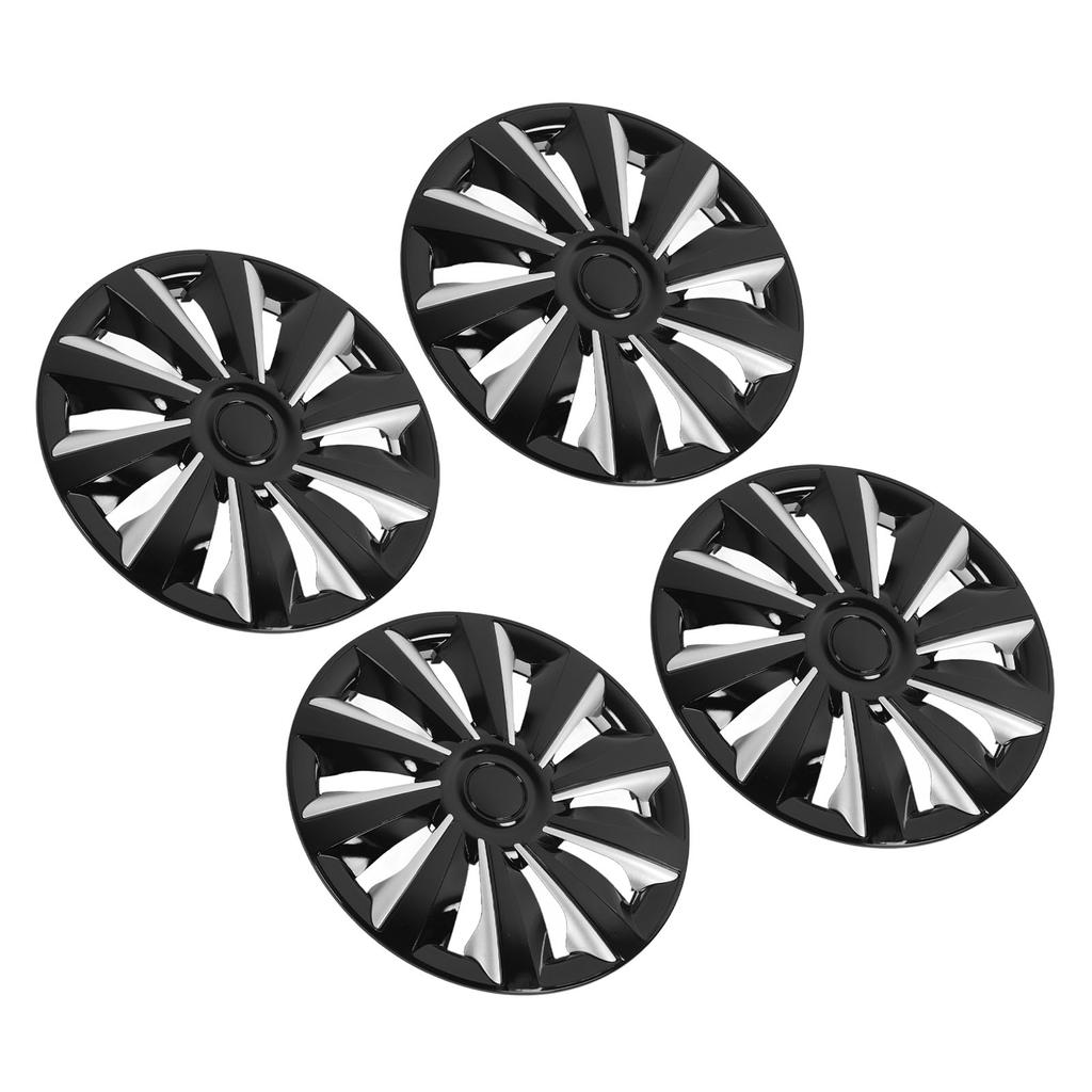 4Pcs Hubcap Wheel Cover Snap On Universal 15in Wheel Rim Cover Exterior Accessories Replacement for