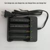 4-Slot 18650 Lithium Battery Charger with Cable for Strong Light Flashlights, 4.2V, US/EU Plug
