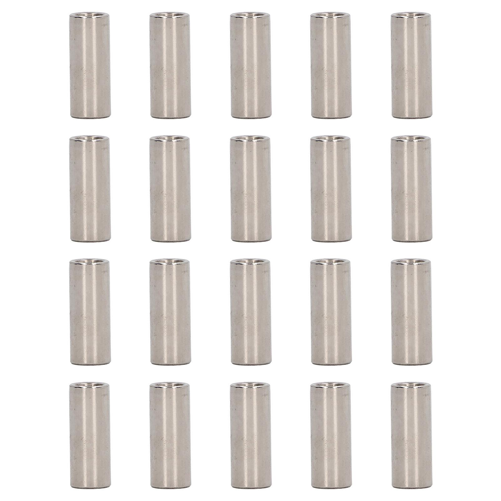 

20Pcs Coupling Nut Stainless Steel M5 Round Rod Connector Nut Female Thread for Connection