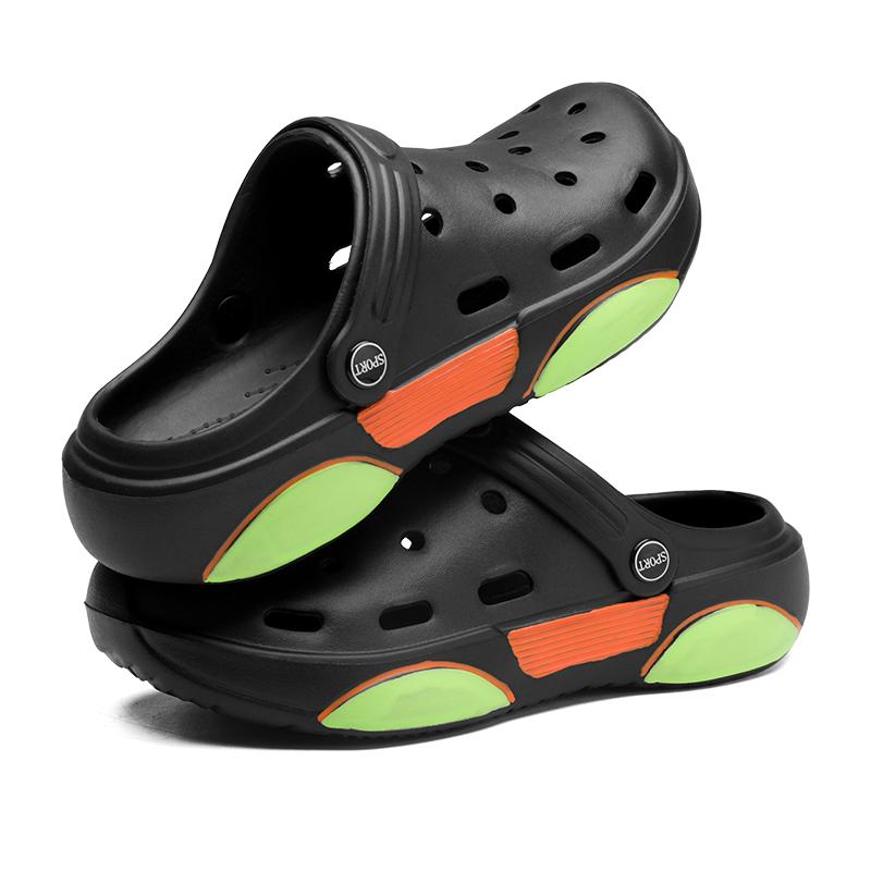 

Модные Новые Горячие Мужские Сандалии Мягкие Шлепанцы из ЭВА Повседневные Тапочки Дизайнерские Противоскользящие Сандалии для Мужчин Уличные Пляжные Мужские Вьетнамки Основной Пуш 45 чёрный