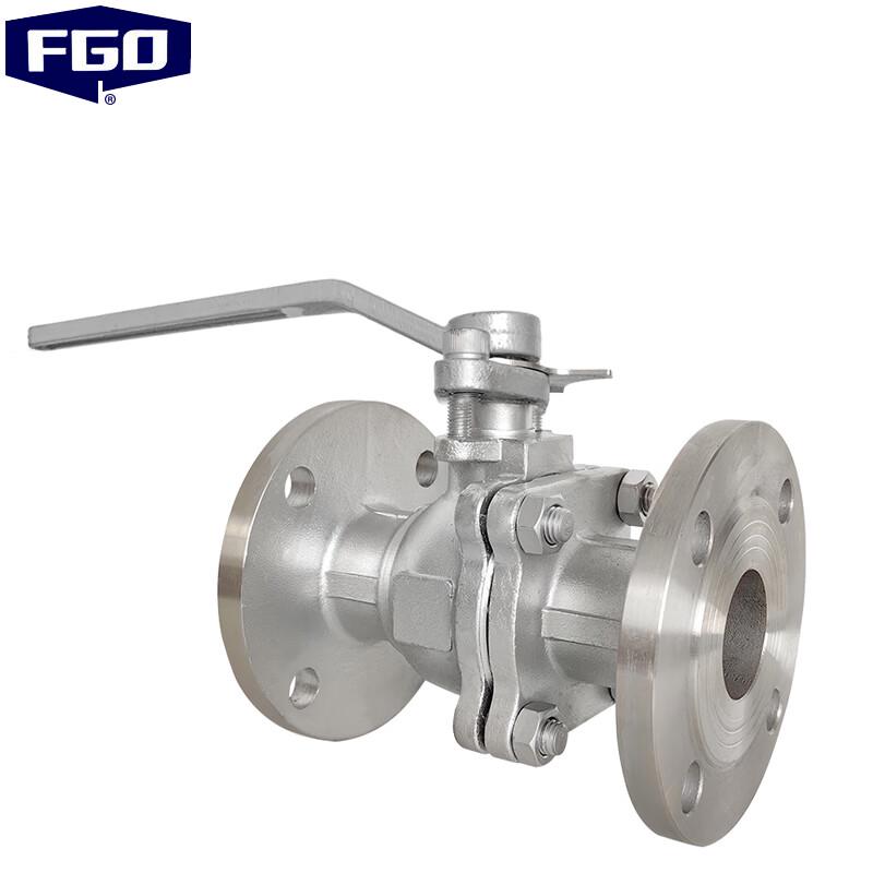 AOY Two-piece 304 Stainless Steel Flange Ball Valve