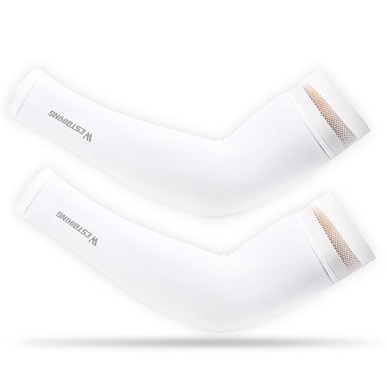 WEST BIKING Ice Silk Arm Sleeves UPF 50+ Sun Protection Moisture-Wicking Breathable Bicycle Sleeves Cycling Running Fishing Gear S