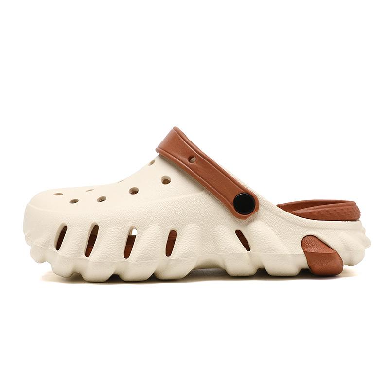 

Мужские тапочки, модные повседневные сандалии для отдыха на открытом воздухе, легкие тапочки с мягкой подошвой из ЭВА для женщин, водонепроницаемая садовая обувь, тапочки для пар 36 хаки