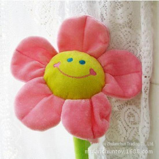 Plush Sunflower Cartoon Curtain Tieback Clip