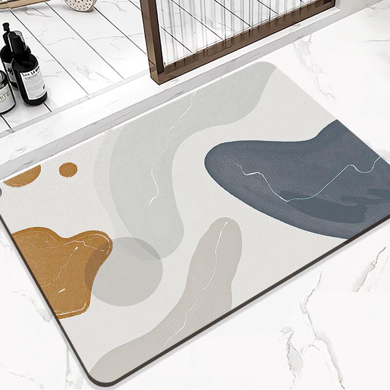 JANMEIJIA Bathroom Mat, Quick-Drying, Non-Slip, Absorbent Foot Mat for Bathroom Entrance, Home Use, Washroom Mat, 50*80cm