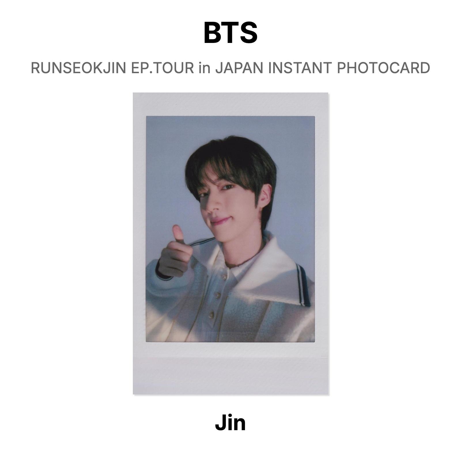 BTS RUNSEOKJIN EP.TOUR in JAPAN INSTANT PHOTOCARD Official Photocard Jin