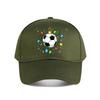 Festive Soccer OrnaUnisext Holiday Grap Baseball Cap Fashion Outdoor Sports Sunhat Unisex Snapback Cap Womens