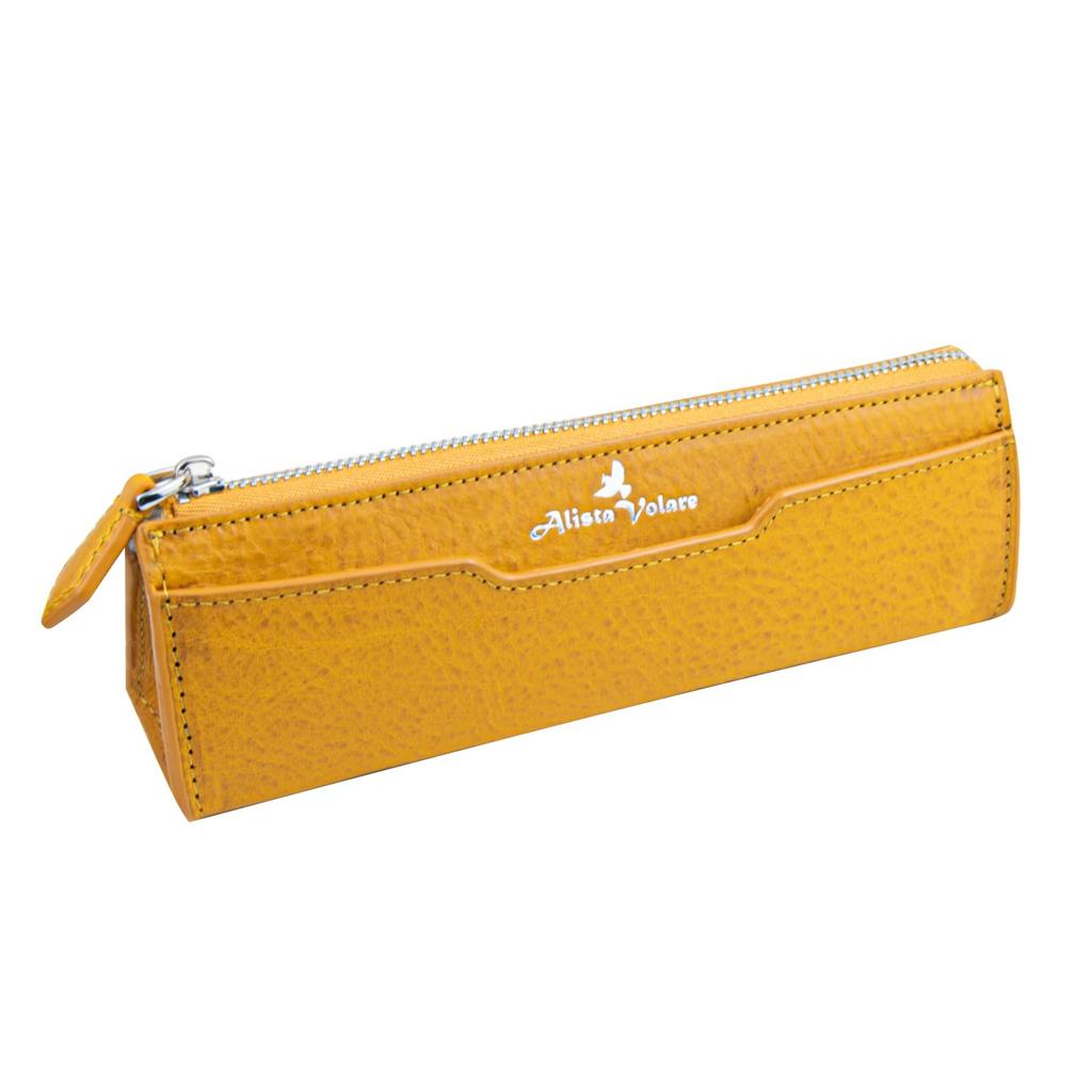AlistaVolare Minerva Box Pencil Case, Velvet and Genuine Leather, Luxury Avvio Minerva (Napoli)