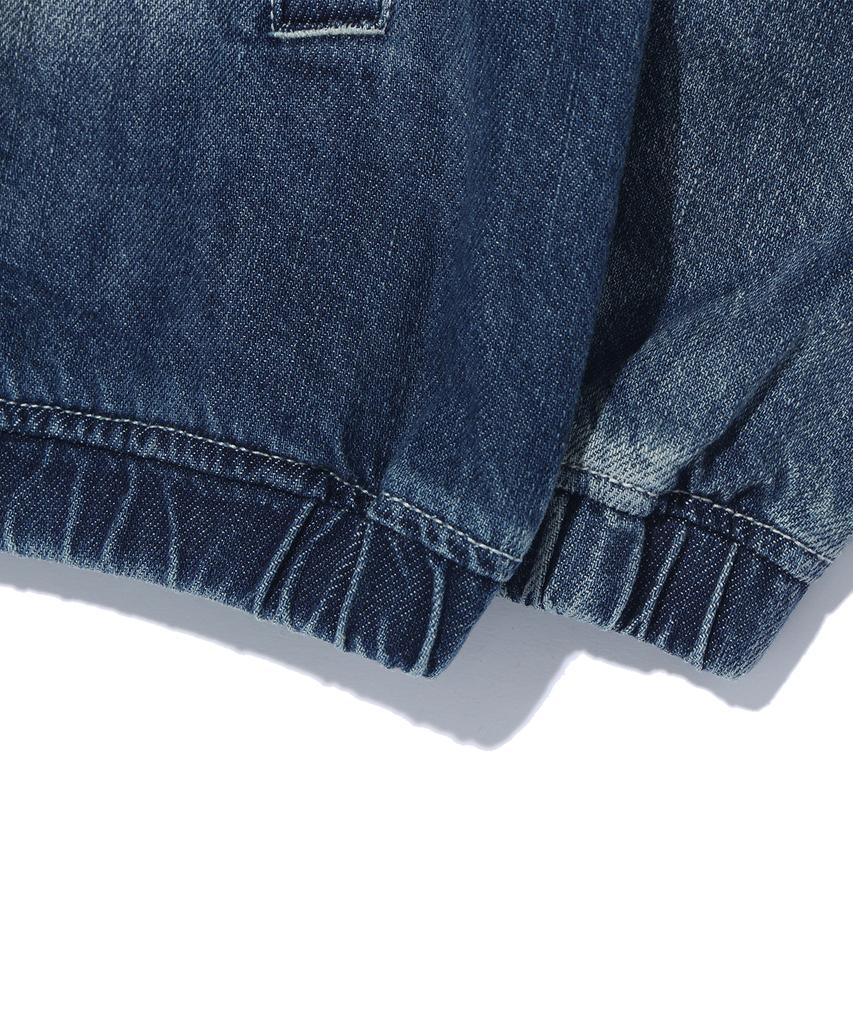 Annoyed Cut Brushed Denim Zip-Up Hoodie Lq1Ju032_Indigo