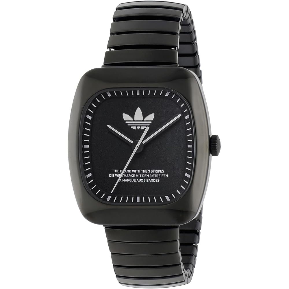 Adidas Originals AOSY24026 Unisex Quartz Watch 5 ATM Water Resistant Acrylic Black Dial