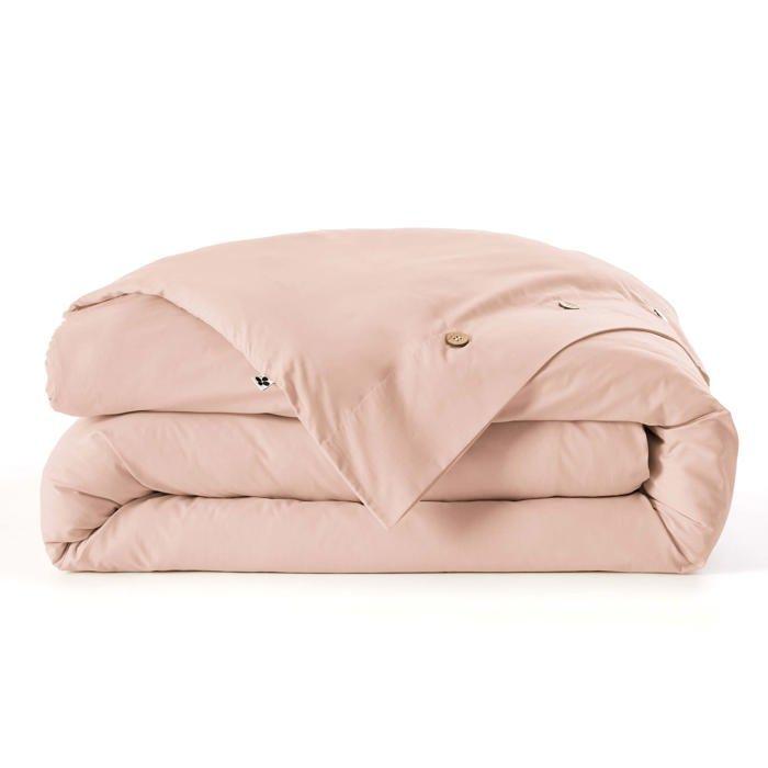 Housse de couette en percale 240 x 260 cm rose blush Perrine