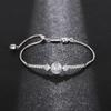 Huitan Fashion Luxury Bracelets for Women Wedding Ceremony Accessories with Brilliant Cubic Zirconia Gorgeous Jewelry for Female