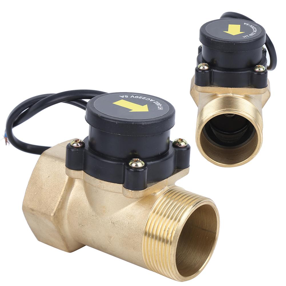 Water Pump Flow Sensor Brass Electronic Pressure Automatic Control Switch 1.5in HT‑802 220V