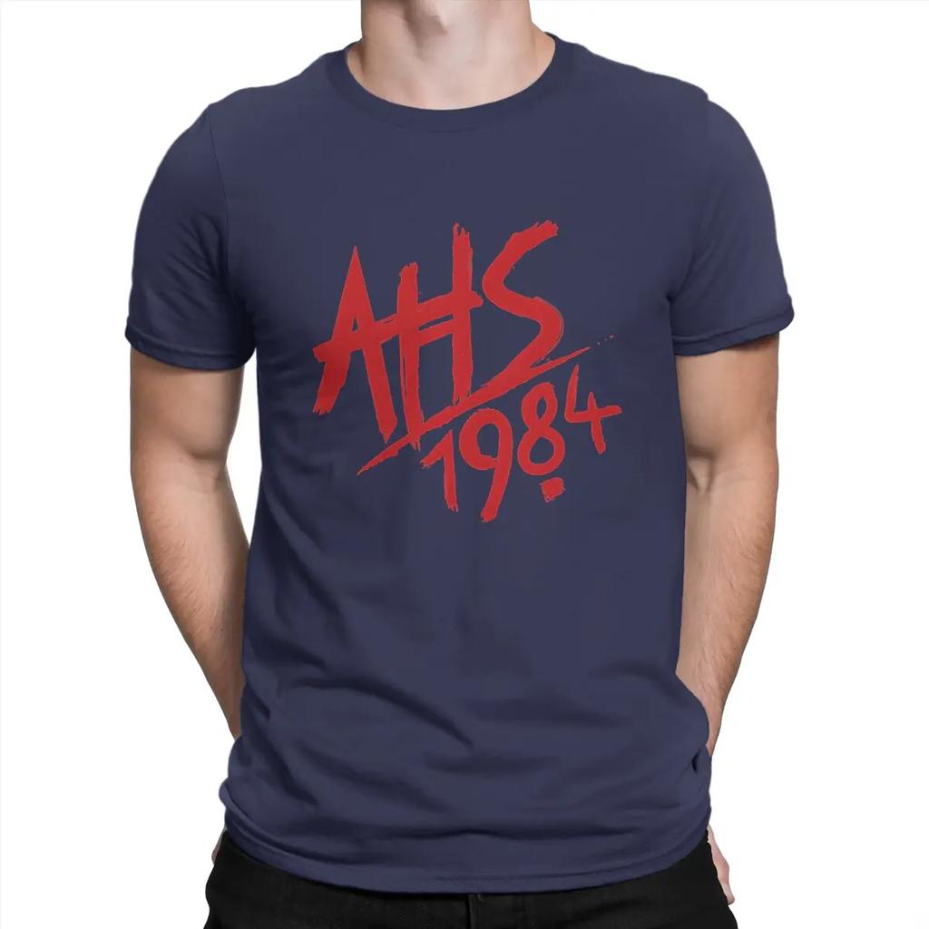 Estate Harajuku Logo AHS 1984 T-Shirt da Uomo Girocollo a Maniche Corte in Tessuto Umorismo Alta Qualità Regali di Compleanno