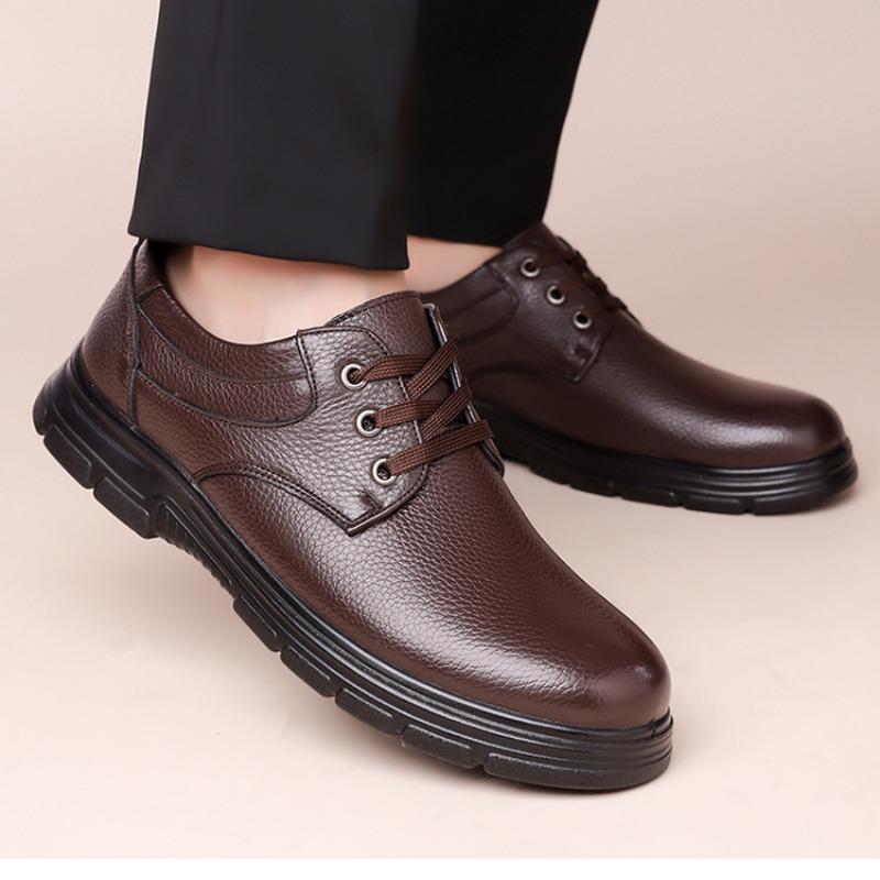 Fashion Spring Autumn Men's Dress Shoes Fashion Casual Soft-soled Leather Driving Shoes Man British New Designer Non-slip Loafers Male