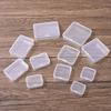 Rectangle Plastic Jewelry Case Mini Beads Storage Container Hair Clips Boxes  Gift Packaging