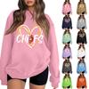 Unisex Lightweight Long Sleeve Neck Pullover with Stylish Print