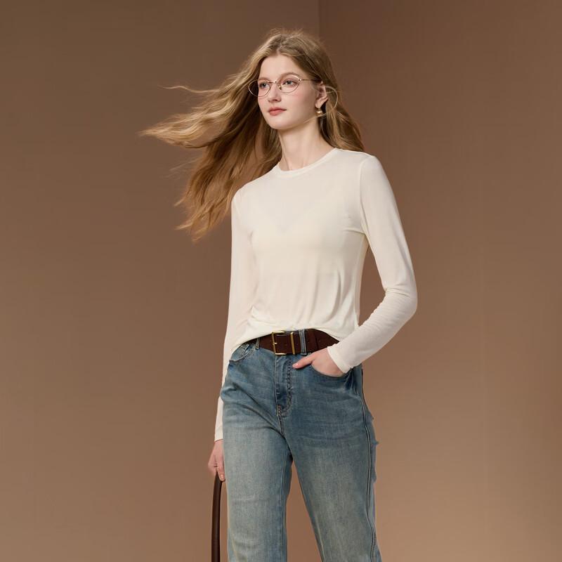 Women's Slim Fit Long Sleeve Pullover T-Shirt