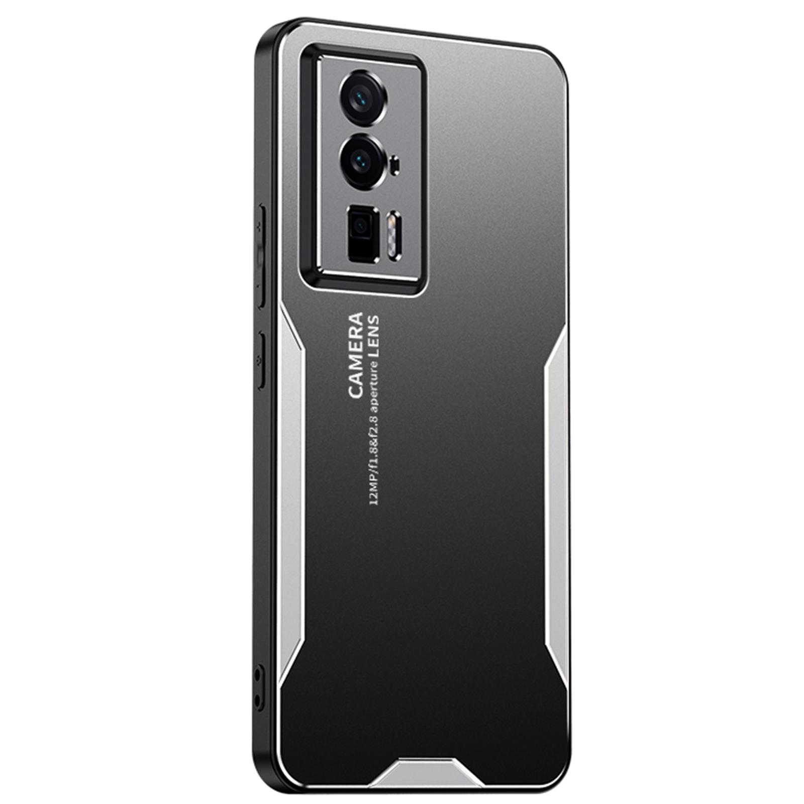 

Для Xiaomi Redmi K60 5G Чехол для телефона Металл+ТПУ+ПК Накладка Защита объектива камеры Silver