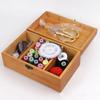Vintage Sewing Box Pine Wooden Sewing Storage Box Sewing Organizer Needle Thread Storage Case  Home