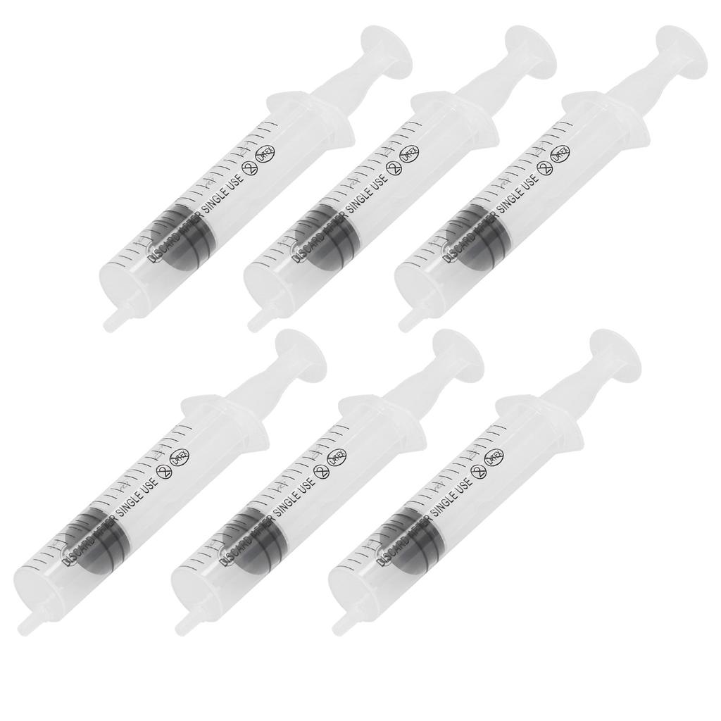 6pcs 20ml Syringe with Cap Liquid Makeup Perfume Toner Filling Dispense Syringe Tool