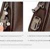 Men's Lychee Pattern Business Clutch Bag with Lock Anti-theft Bag