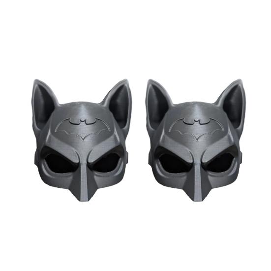 Cat Bat Mask Reusable Cat Cosplay Mask Lightweight Bat Kitty Mask for Halloween Parties Fun Photo Prop