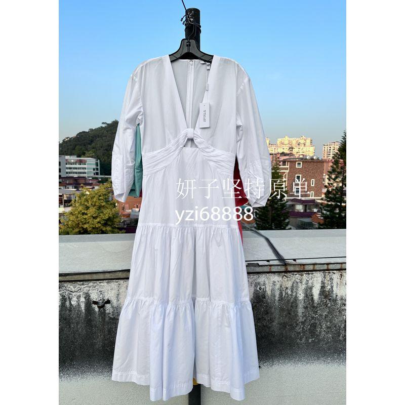 

Expensive Brand Pure Cotton Hollow Sexy A- line Dress White 6 yards