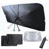 New Car Bendable Steering Wheel Sunshade for Delica Front and Side Light Heat UV Foldable [2025 N-BOX Size] Sunshade, Umbrella-Shaped, Tanto, Spacia,