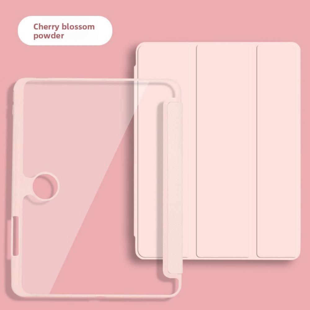 For OPPO Pad 4 Pro Case with Air 23 Pen Slot 11.4 12.1 Inch Transparent Anti Bend Leather Cover for Tablet