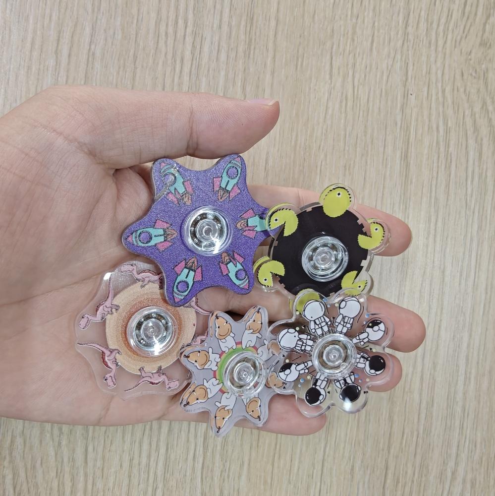 Hand Spinner Running Small Figure Fingertip Gyro Visual Illusion Decompression Toy Children'S Creative Dynamic Rotation