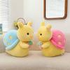 Cute Snail Strawberry Plush Toy Stuffed Animal Cartoon Bear Pp Cotton Long Plush Pink Blue Kids Pillow Birthday Gift 22cm