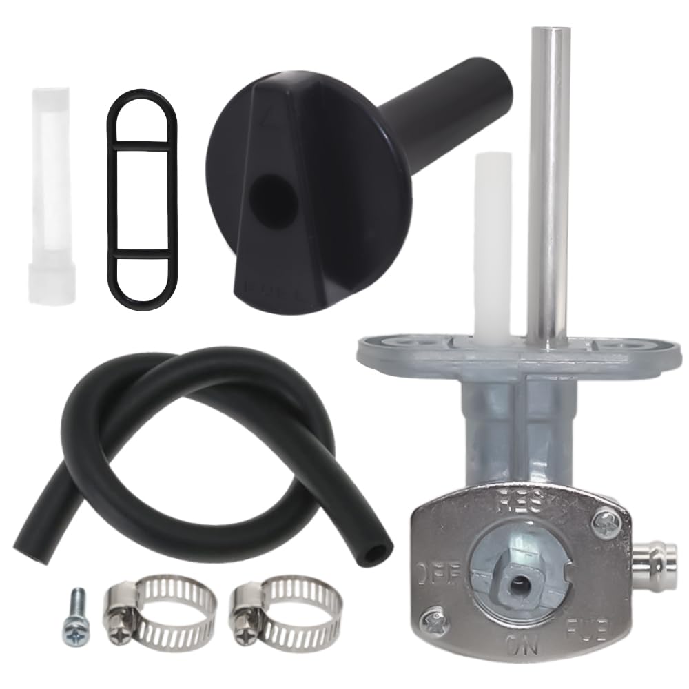 5KM-24500-10-00 1NS-F4524-00-00 Fuel Vavle Petcock with Lever Screw Shut Off Gas Tank Switch Fits for Yamaha Bruin 350 Grizzly 350 660 YFM350 YFM660