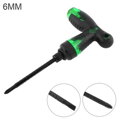 Destornillador de carraca telescópico de triple propósito de 6 pulgadas Herramienta manual Destornillador de doble extremo Destornillador de cruz plano para reparar