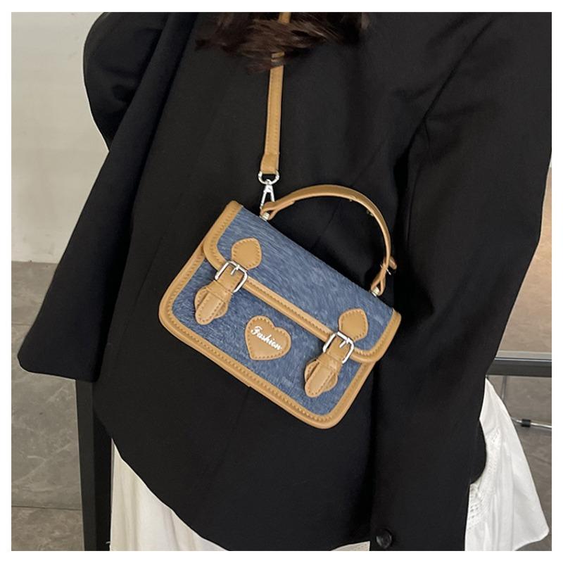 Damentasche aus Denim, Sommer, neue Mode, Umhängetasche, hochwertig, tragbar, kleine quadratische Tasche