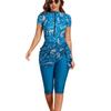 Costume da Bagno Estivo da Donna a Tre Pezzi Stampato con Pantaloncini Corti e Copricostume Gonna da Spiaggia Costumi da Bagno Femminili Costumi da Bagno per Piscina
