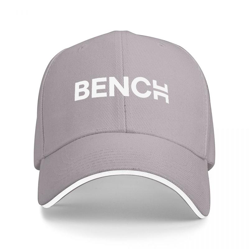 BENCH Logo Baseball Cap Black with White Embroidered Branding and Contrast Trim Classic Streetwear Style for Everyday Wear