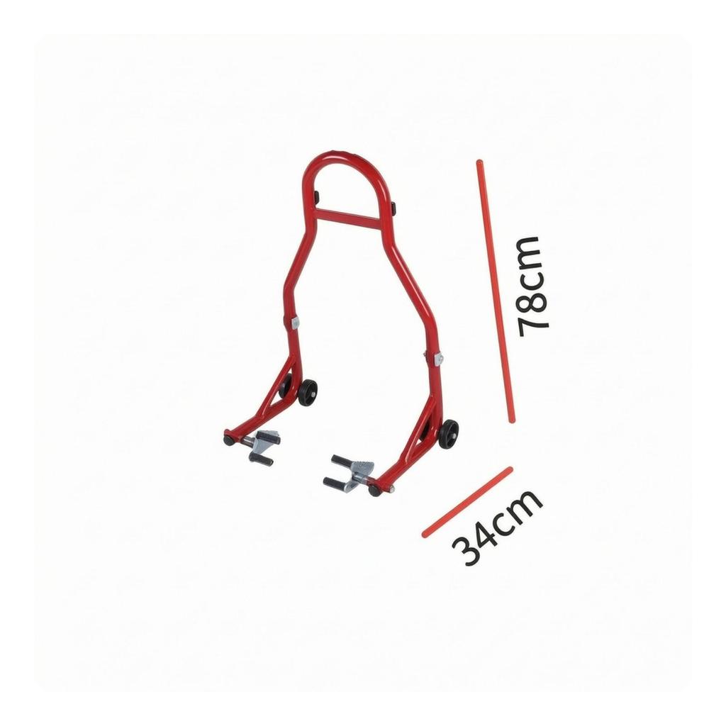 Resistant Rear Stand | Heavy-Duty Iron Tubing, Motorcycle Paddock Stand, Stable